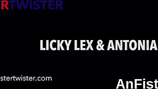 horny lesbian honeys fist fucking those tight pussies and anals 😍