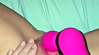 Chubby wet pussy dripping during solo masturbation