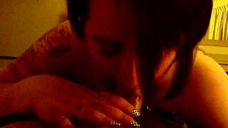 My friend gives me an amazing blowjob at home