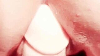 mature cougar just teasing with big pussy spreading and toys at home.