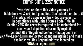 Female domination makes Alex Legend cum hard on Penny Pax!