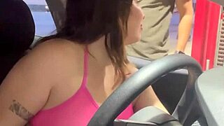 At the gas station, the latina milf prostitute uses her big ass to pay for gasoline in an outdoor orgasmic encounter.