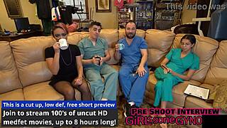 I’m obsessed with Channy Crossfire’s dental checkup vibe.