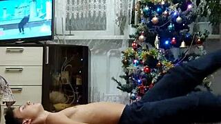 happy new year with skinny boy