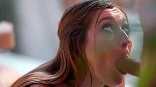 intimate passionate sex with stunning latvian redhead mina k riding cowgirl. her doggystyle orgasm shakes the room!