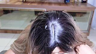 latina neighbor feels excitement from twerking and blowjob