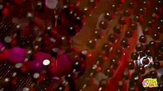 vintage striptease leads to lesbian sex between blonde and brunette