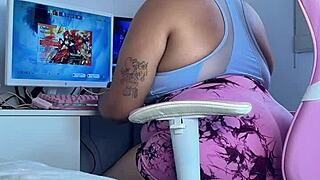 Bbws Embarrassing Farting Moment During Online Gaming!
