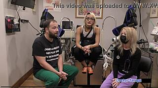 Dr. Tampa's Yearly Physical on Channy Crossfire's Small Tits