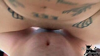 Perverse horny stepsister bent over for tight pussy tattooed cowgirl orgasm