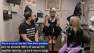 Dr. Tampa's Yearly Physical on Channy Crossfire's Small Tits