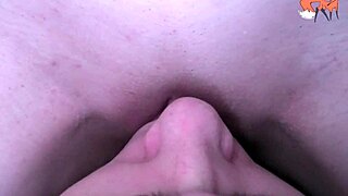 Eating Wet Pussy Until Orgasm on My Hard Tongue in Close-Up Homemade
