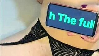 My black lingerie, ass bouncing, low moan, filmed riding backwards