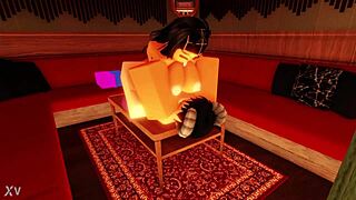 Slutting out a friend with raw intensity