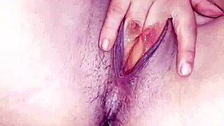 Fingers Deep in Small Vagina, Spilling Milk, Pussy So Wet