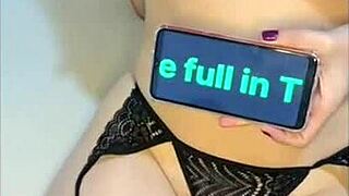 My black lingerie, ass bouncing, low moan, filmed riding backwards