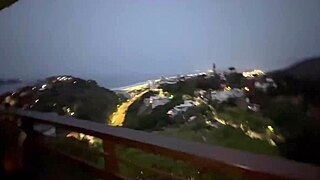 Intensely fucking beautiful latina teen on outdoor balcony