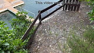 Damiana's nude adventure in Portugal