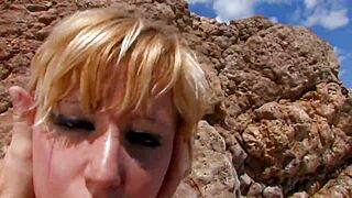 i feel the best latina nympho milf whore getting banged rough on beach