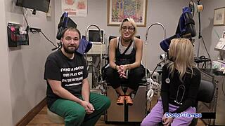 Dr. Tampa's Yearly Physical on Channy Crossfire's Small Tits