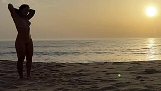 Damiana's nude adventure in Portugal