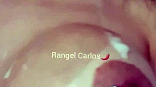 I Licked All The Cum He Cummed On My Brunette Tits