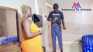 ebony babe convinced to try big dick, sweetest fuck ever