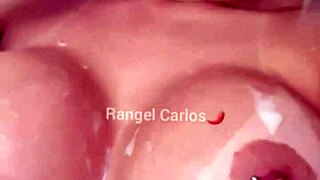 I Licked All The Cum He Cummed On My Brunette Tits