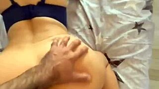 rain of sperm on bent over ass