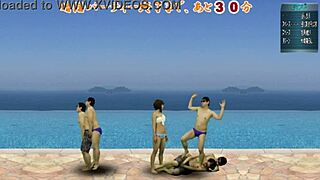 Asian Femdom Ball Kicking Game