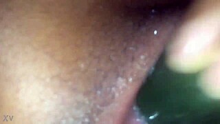 Latina Young Woman Uses Toys For Relaxation