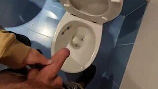 Mother-in-law fucking in toilet