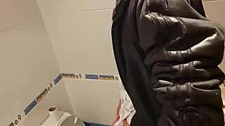 Mother-in-law fucking in toilet