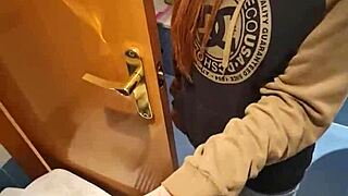 Mother-in-law fucking in toilet