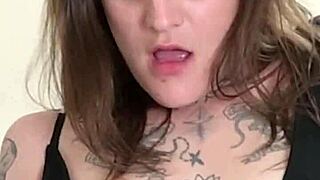 i'm sarafina modeling in the bedroom, trying on dress