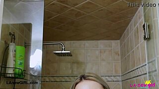Blonde Milf Showers in POV Photoshoot with Horny Vibes