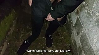 Couple Peeing And Having Sex In Public Behind The Church