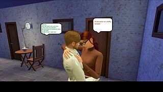 naughty fan dragging alex for huge cock in mouth and pussy