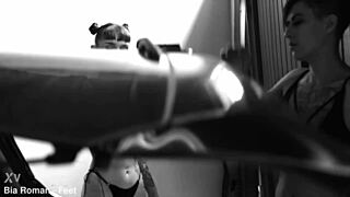 Blonde Threesome with Foot Focus