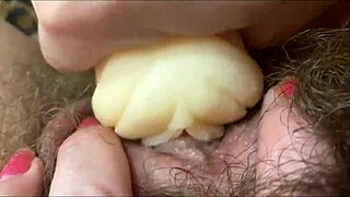 big clit throbs to intense orgasm in closeup view