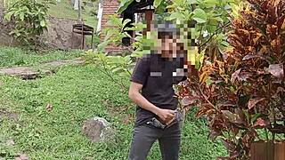 Stepsiblings' outdoor hard fuck