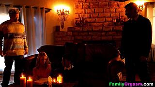 Dark Emo and Best Friend Summon Stepdads for Intense Orgasm in Family Parody.