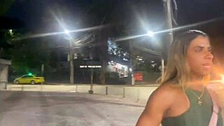 Wife gets followed and fucked passionately by stranger outdoors