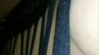 My wife in sexy lingerie gets cum inside, big tits amateurs enjoy cumshot