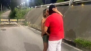 Wife gets followed and fucked passionately by stranger outdoors