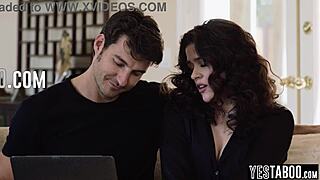 hung it called by big ass latina milf to get her laptop fixed