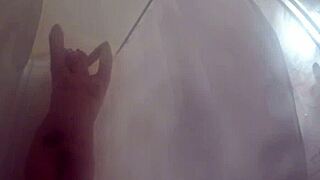 Sexy Dahlia Enjoys Naughty Shower Fun with Masturbation