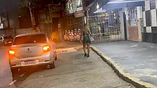 Wife gets followed and fucked passionately by stranger outdoors