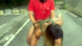 Wife gets followed and fucked passionately by stranger outdoors