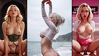 Beautiful pregnant women in oiled body worship compilation.
